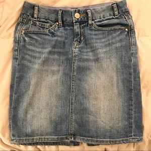 gap denim mini